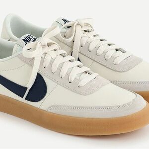 Nike for J.Crew Killshot 2 White and Navy Sneakers with Gum Sole